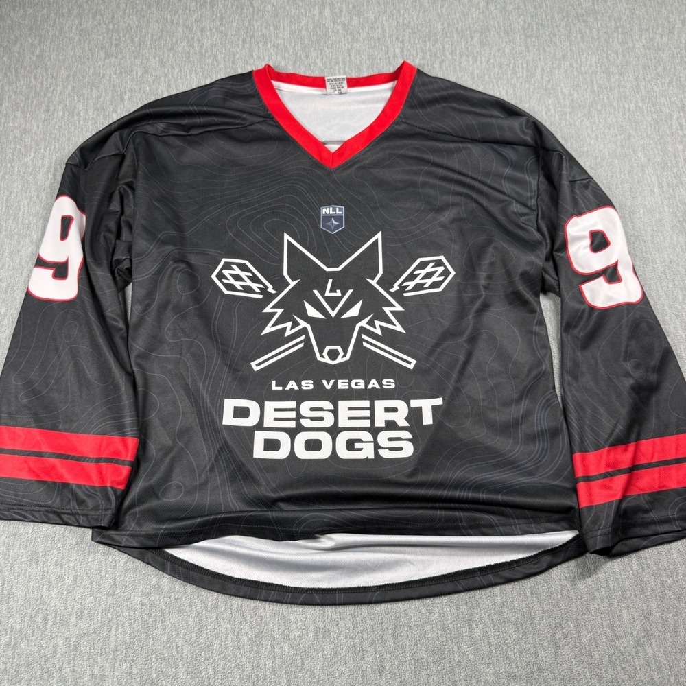 The Ink Print Order Jersey Mens XL Black Las Vegas Desert Dogs Gretzky 99 NLL